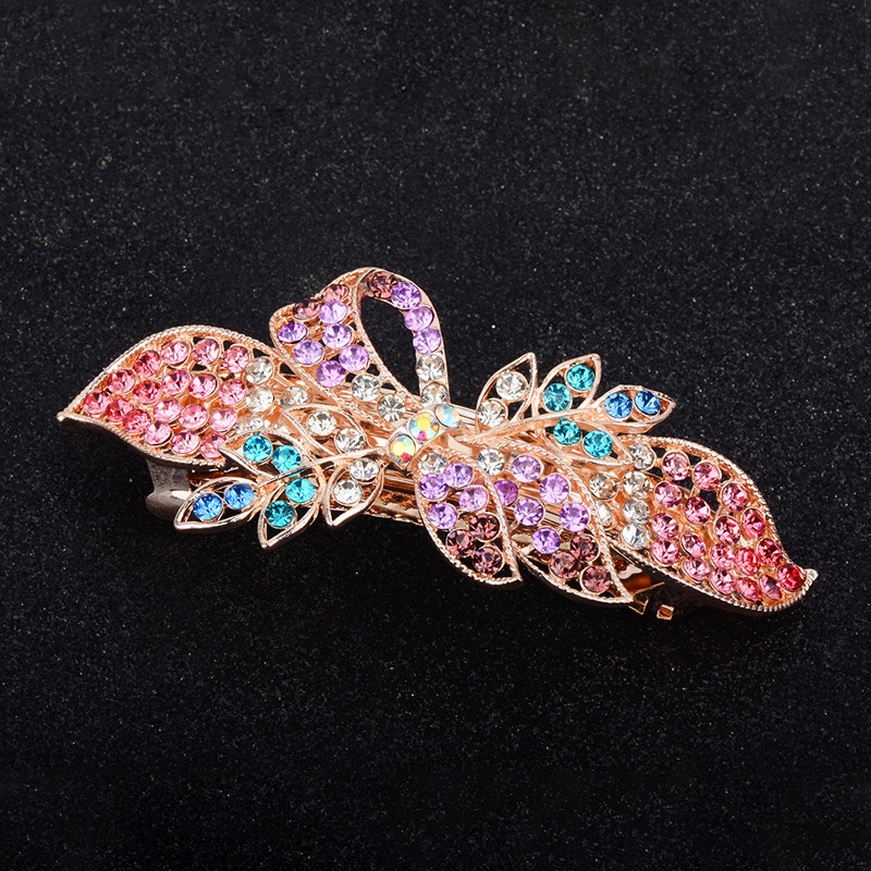 Kẹp Tóc Hình Hoa Đính Đá Thời Trang Cho Nữ