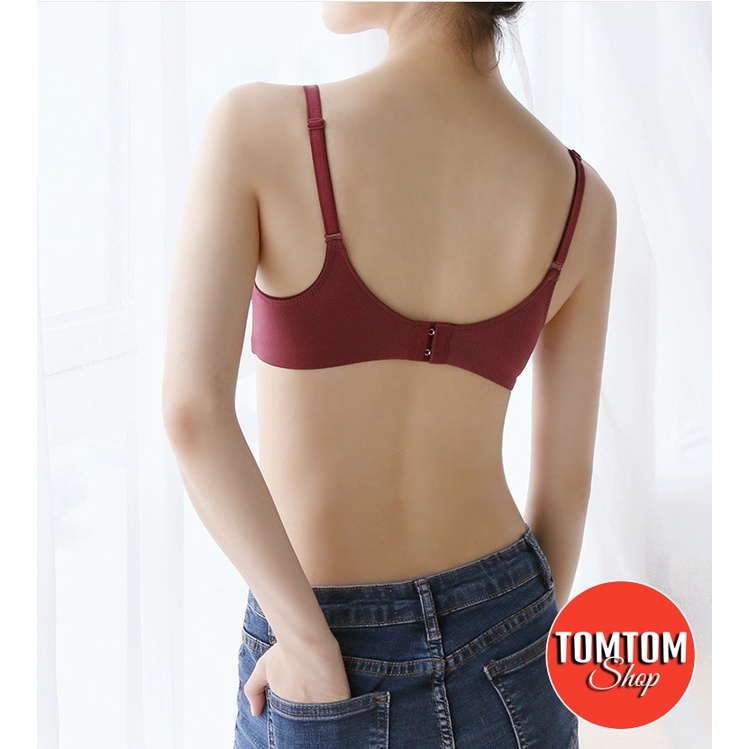 Áo Lót Nữ Đúc Su Trơn Nâng Ngực Không Gọng Đệm Mỏng Xuất Nhật AL02