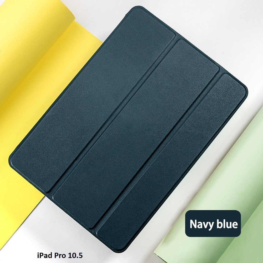 Bao da kiêm ốp lưng cho iPad Pro 10.5'' (Xanh đen) | BigBuy360 - bigbuy360.vn