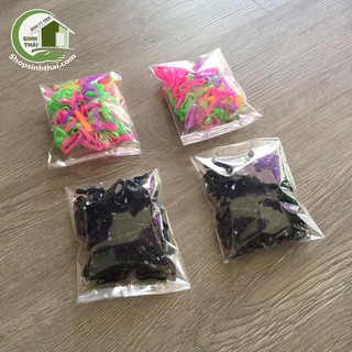 Bịch sợi dây thun cột tóc màu đen