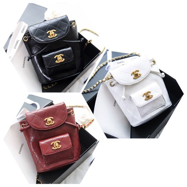 Balo 2 túi da thật