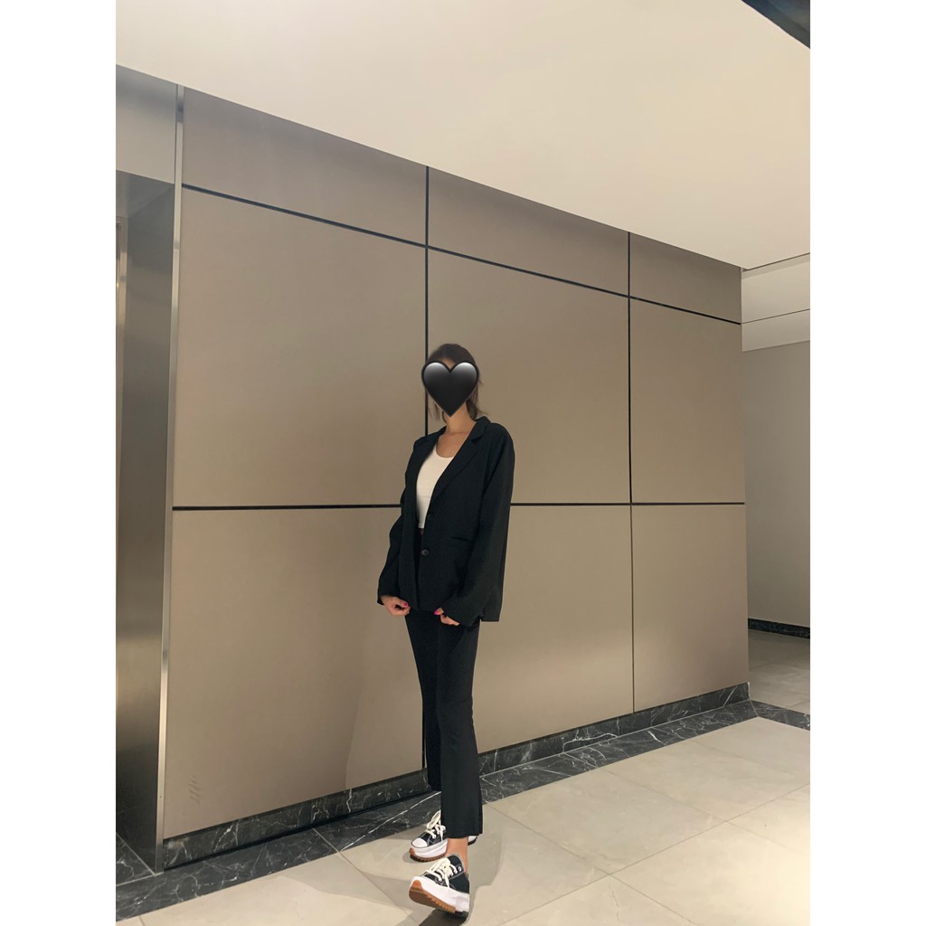 Basic Jacket - blazer đen dáng freestyle (Laciel official) | BigBuy360 - bigbuy360.vn