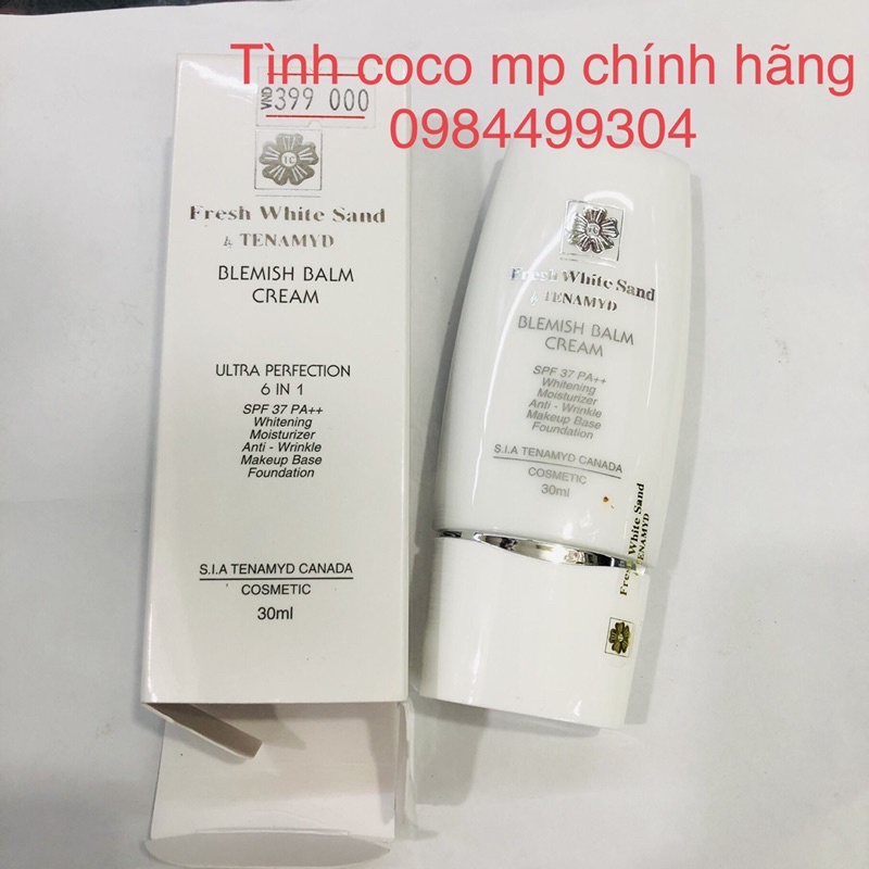 Kem nền Tenamyd Fresh White Sand Blemish Balm Cream  che khuyết điểm BB 6in1 30ml -