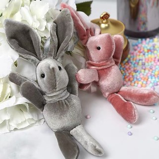 Móc khóa gấu bông thỏ MKT01 chân dài, phong cách Hàn Quốc cực đẹp