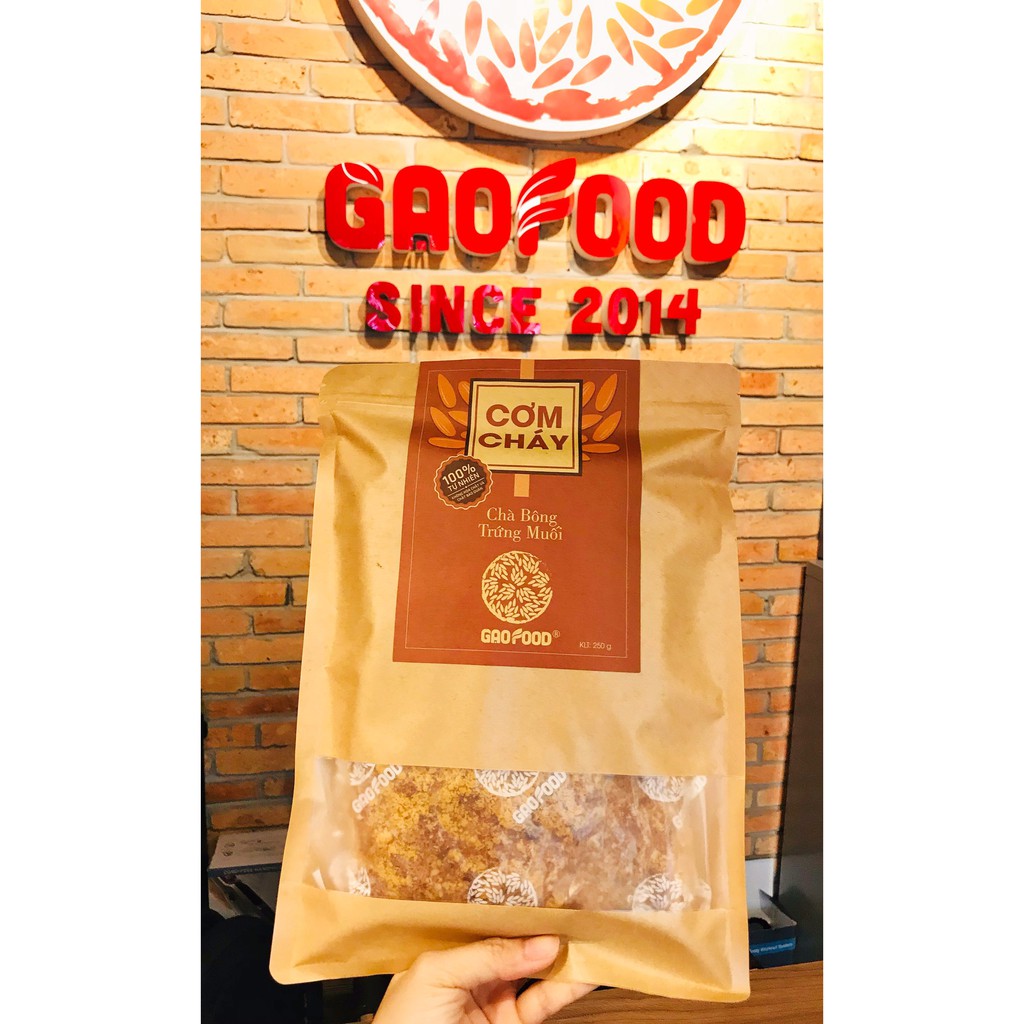 GẠO FOOD - CƠM CHÁY CHÀ BÔNG TRỨNG MUỐI - 250G