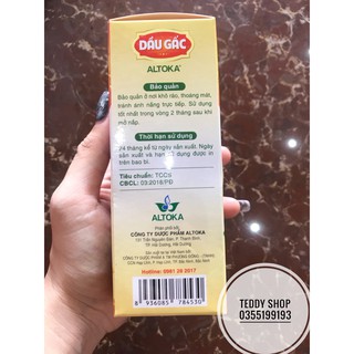 Dầu gấc ăn dặm ALTOKA