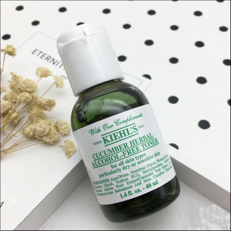 [Size Mini] Nước Hoa Hồng Kiehls , Kiehl’s Calendula Herbal Extract Alcohol / Cucumber Herbal Alcohol Free Toner 40ml