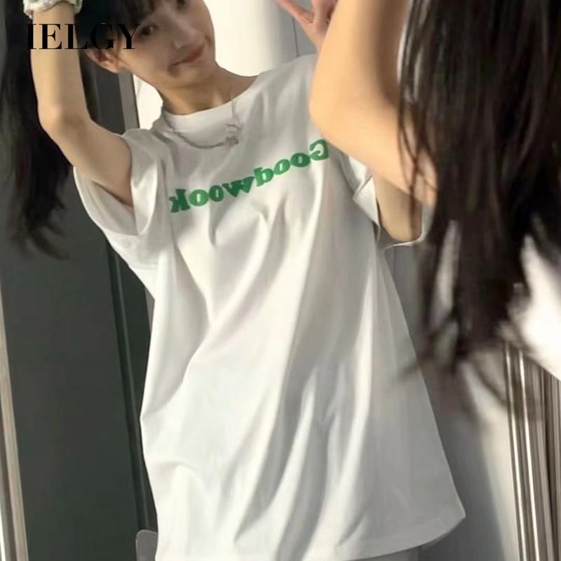 Áo Thun Trắng Tay Ngắn Dáng Rộng Phong Cách Hàn Quốc Dễ Phối Đồ Thời Trang Cho Nữ