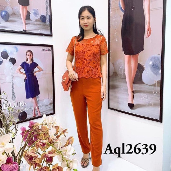 Bộ jumpsuit Emspo AQL2639 (Đen, Cam)