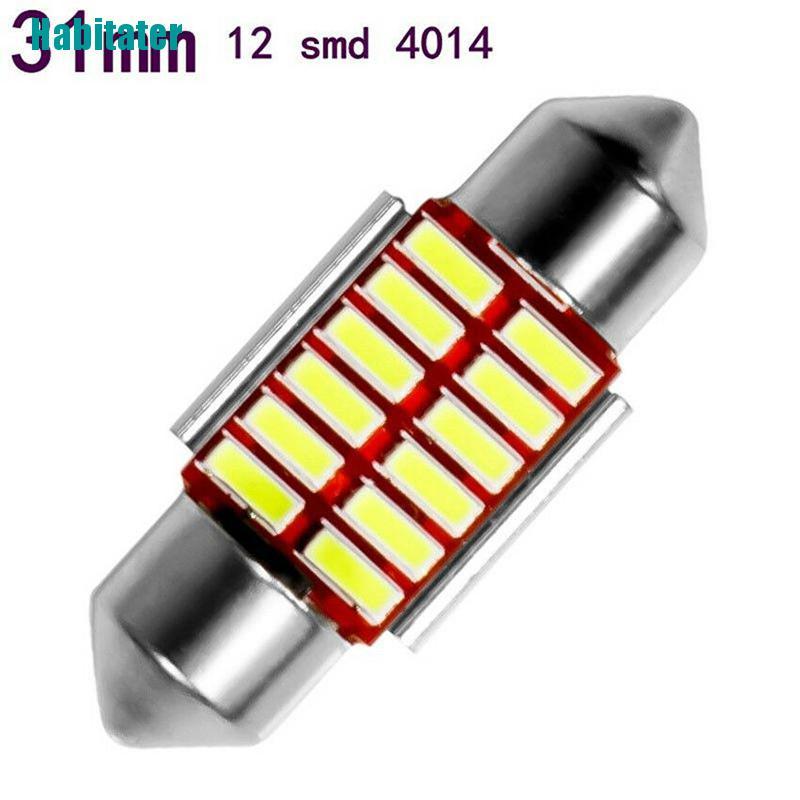 Bộ 2 Đèn LED 31mm 4014 12SMD C5W Chuyên Dụng Cho Xe Hơi