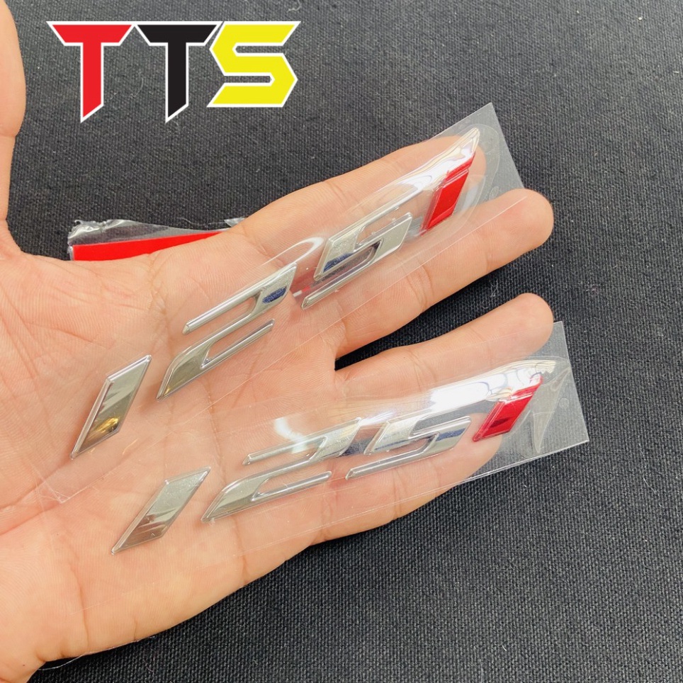 TEM CHỮ WAVE 125i THÁI LAN CHẤT LIỆU NHỰA CỨNG XI ZIN CROM BÓNG PHIÊN BẢN ĐẶC BIỆT