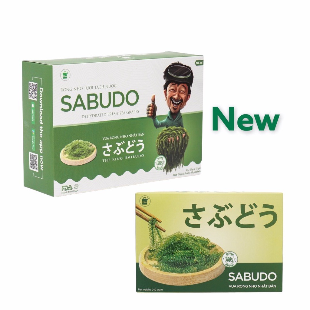 Rong nho tươi tách nước SABUDO dạng gói 20gram | BigBuy360 - bigbuy360.vn