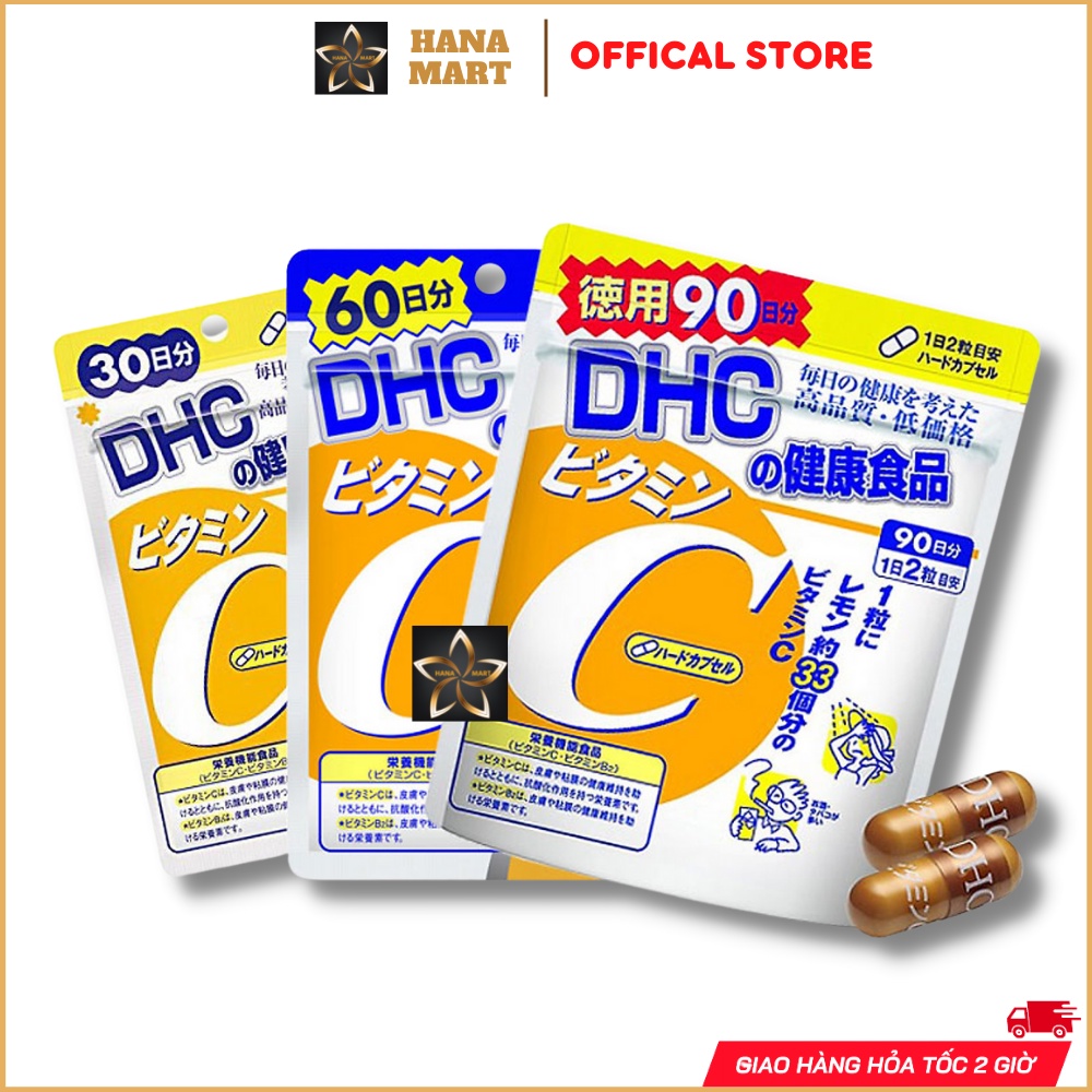 Viên uống bổ sung Vitamin C DHC C Hard Capsule Supplyment nội địa Nhật bản