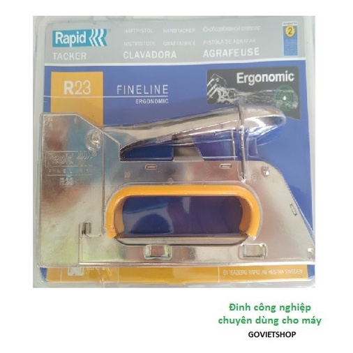 Máy bấm đinh R23 bấm bằng tay - Hiệu Rapid - Kềm bấm ghim dùng đinh 13/6 và 13/8