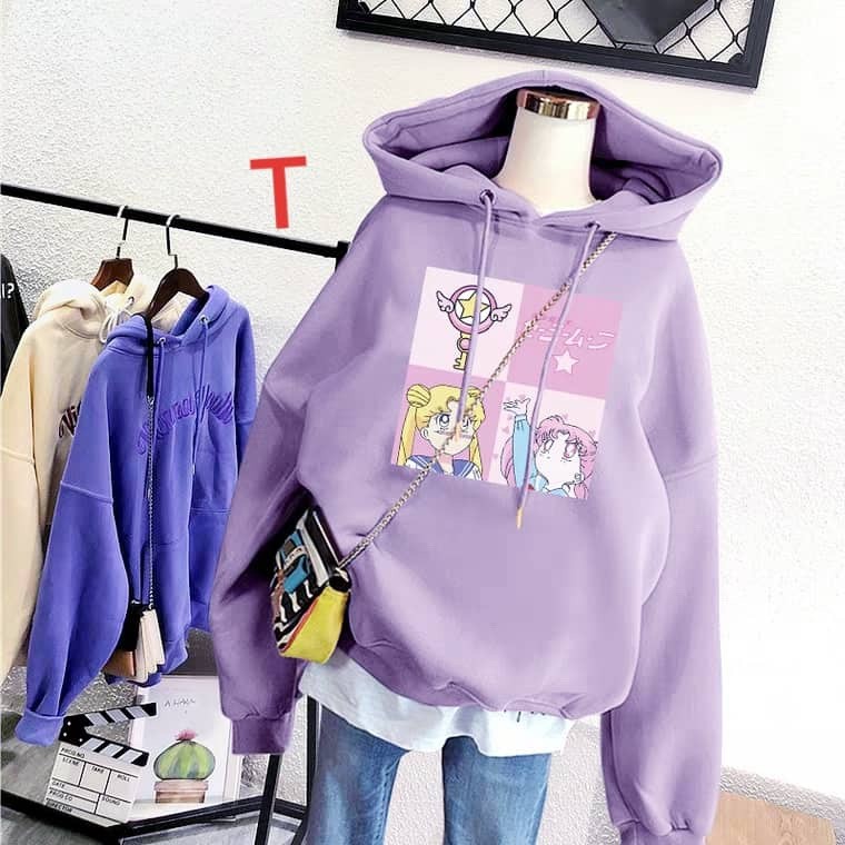 Áo hoodie thủy thủ mặt trăng DTR1119