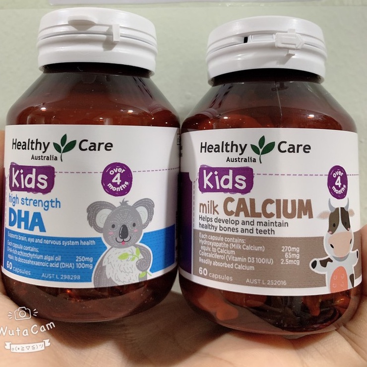 Canxi Milk Calcium + DHA Healthycare, bổ sung canxi và DHA cho bé