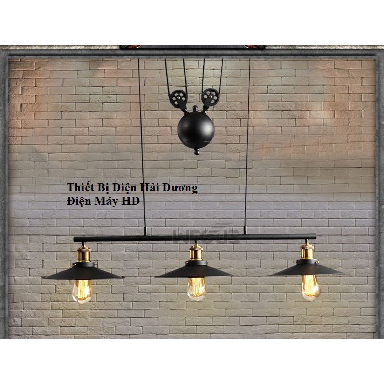 Đèn Thả Trần Kiểu Loft Vintage Phong Cách Bắc Âu TDB148 - Tặng kèm 3 bóng led T64 decor - ENERGY GREEN LIGHTING