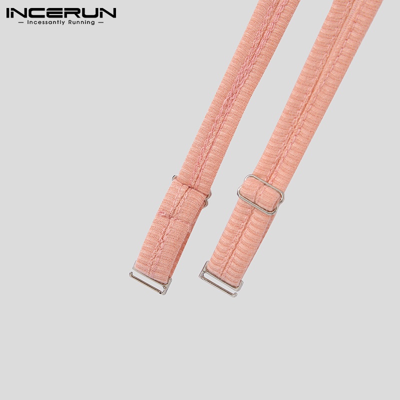 Áo thun ba lỗ INCERUN màu sắc độc đáo thời trang mùa hè cho nam