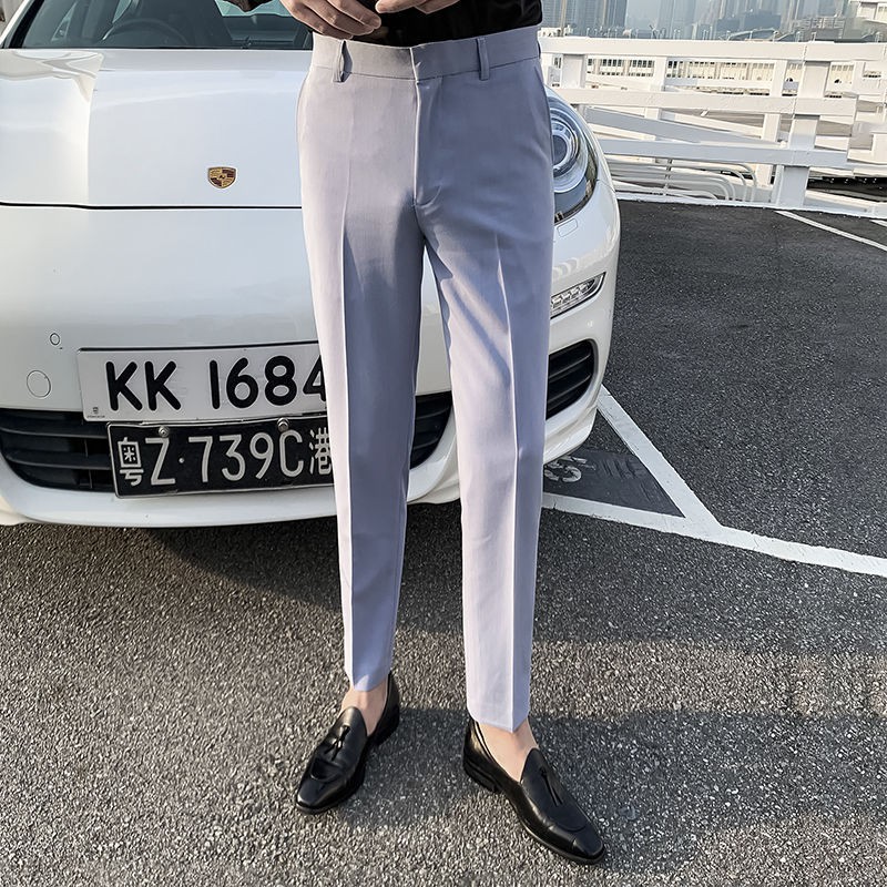 Quần âu nam T-Max vải co giãn , ống côn phong cách Hàn Quốc
