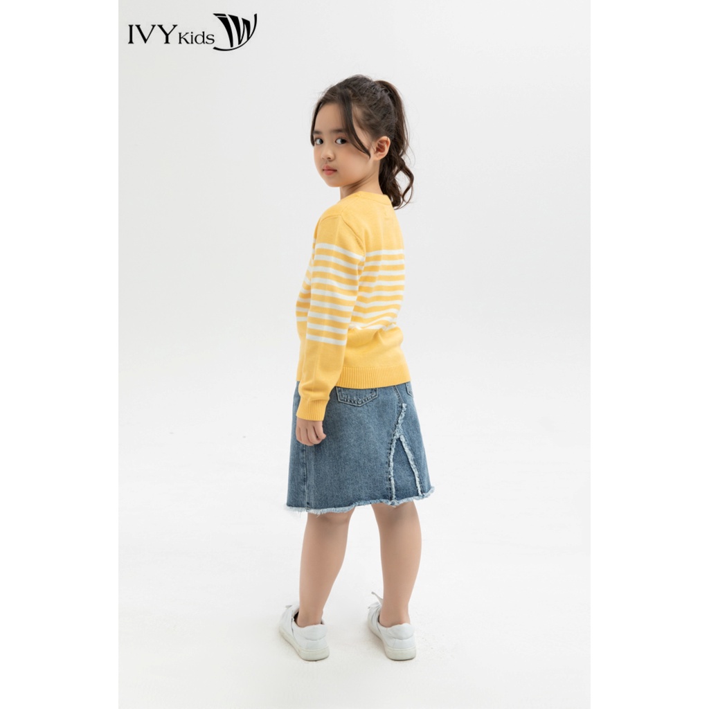Áo len kẻ ngang Princess bé gái IVY moda MS 58G0780