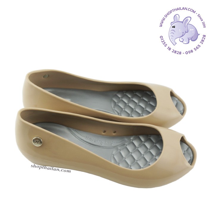 Giày nhựa nữ búp bê hở mũi Monobo Cathy solid, Thái lan