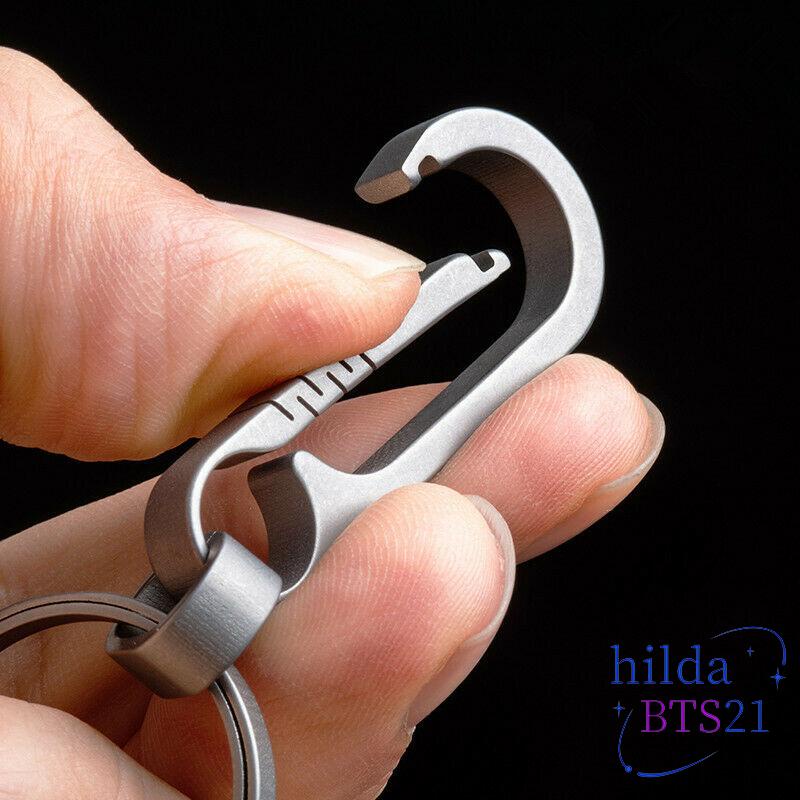 Móc Chìa Khóa Xe Hơi Bằng Hợp Kim Titan Rộng 55mm 18mm Tiện Dụng Cho Nam