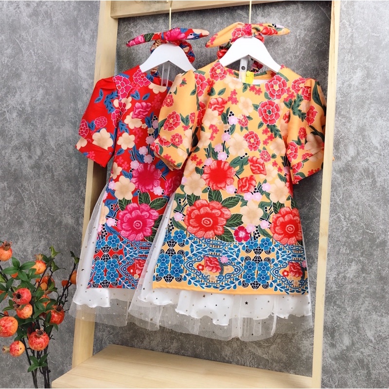 Bộ cách tân hoa nở mùa xuân cho bé gái - BCTH