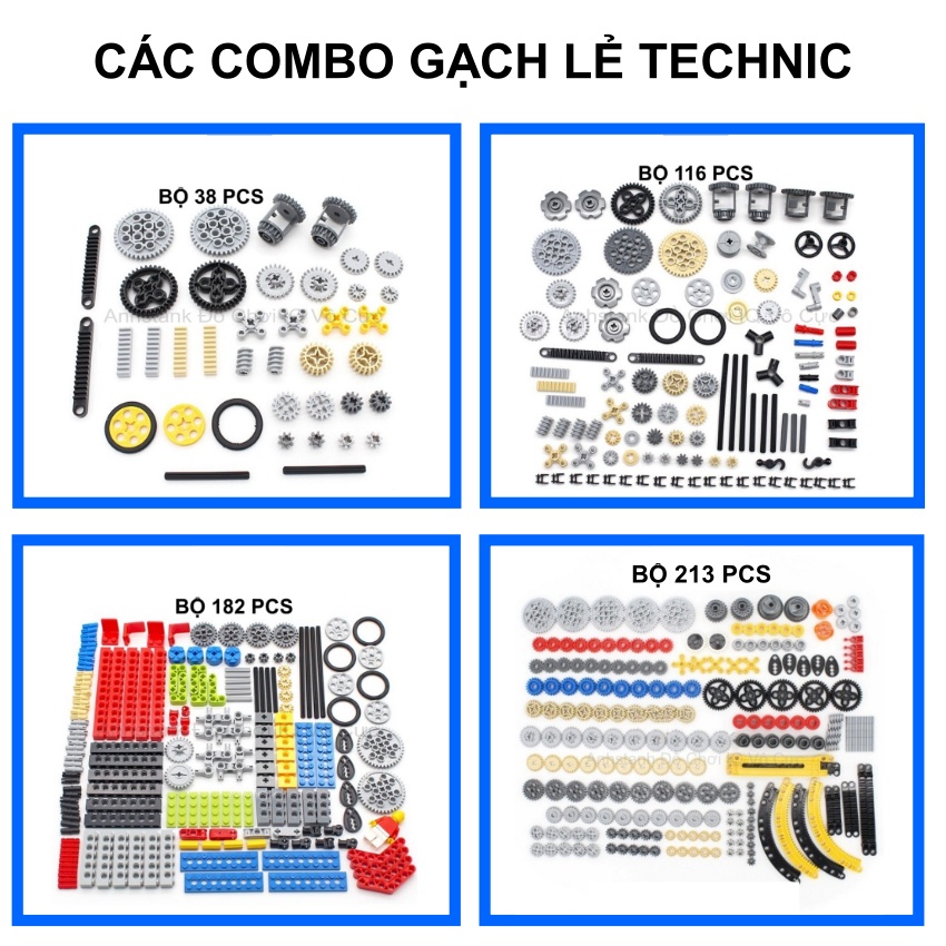 Bộ Gạch technic education 9686 tương thích mở rộng siêu sáng tạo, thích hợp nhiều loại mô hình
