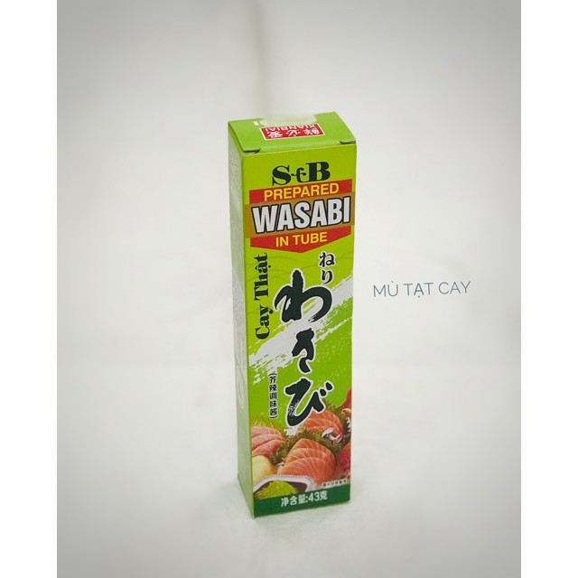 [CHẤT LƯƠNG CAO] lọ mù tạt wasabi SB siêu cay nhập khẩu - mù tạt wasabi