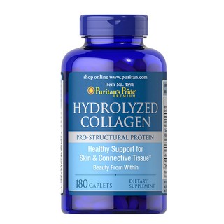 Viên uống bổ sung collagen Puritan's pride Hydrolyzed collagen - 180 viên