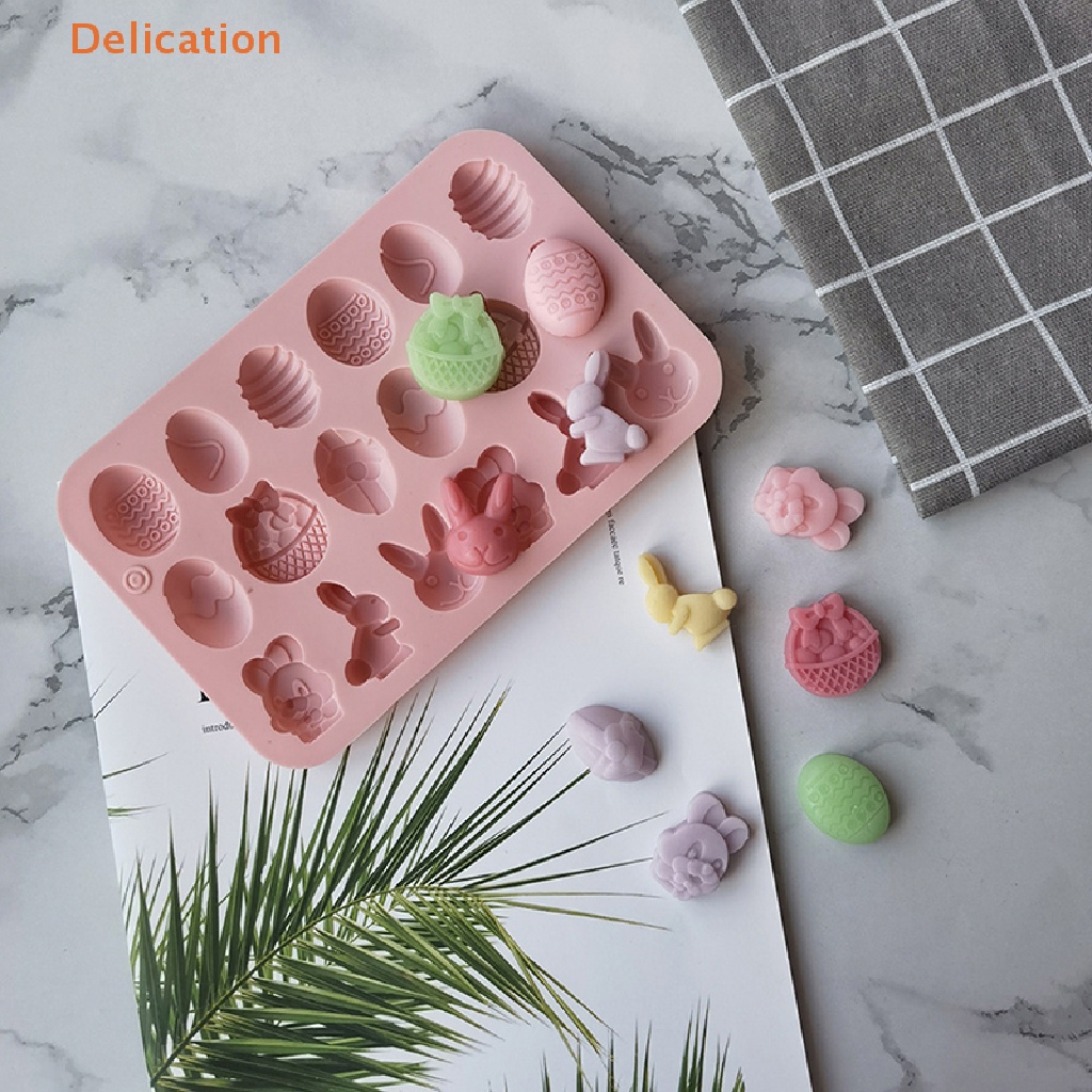 Khuôn Silicone Làm Bánh Kẹo Hình Thỏ Phục Sinh