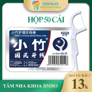 Tăm chỉ nha khoa BMBO hộp 50 cây DENTALEE tăm nhựa nha khoa chỉ tơ xỉa răngcao cấp giá rẻ chất lượng