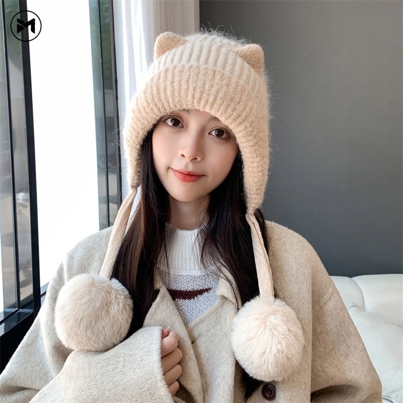 Nón Len Trùm Tai Giữ Ấm Thời Trang Mới 2022 Cho Nữ
