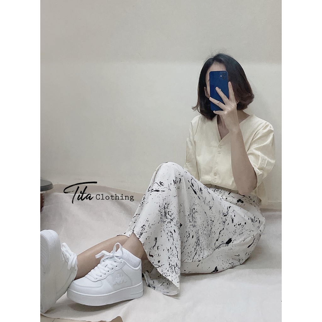 [Ảnh thật] Chân váy midi dài cao cấp hoạ tiết ấn tượng | BigBuy360 - bigbuy360.vn