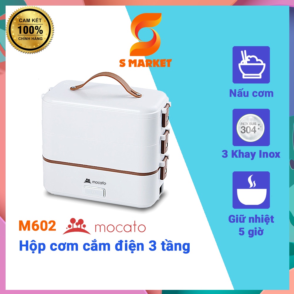 Hộp Cơm Điện 3 Tầng Mocato M602