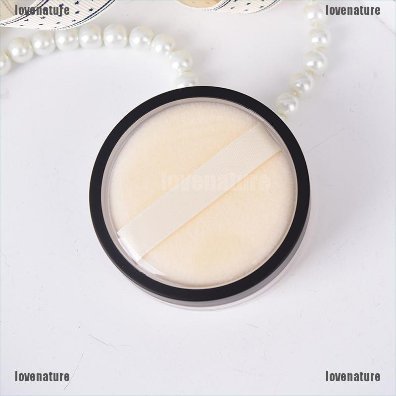 [LOVE] 1pc 20ml empty cosmetic sifter loose powder jar container puff box makeup travel [Nature]