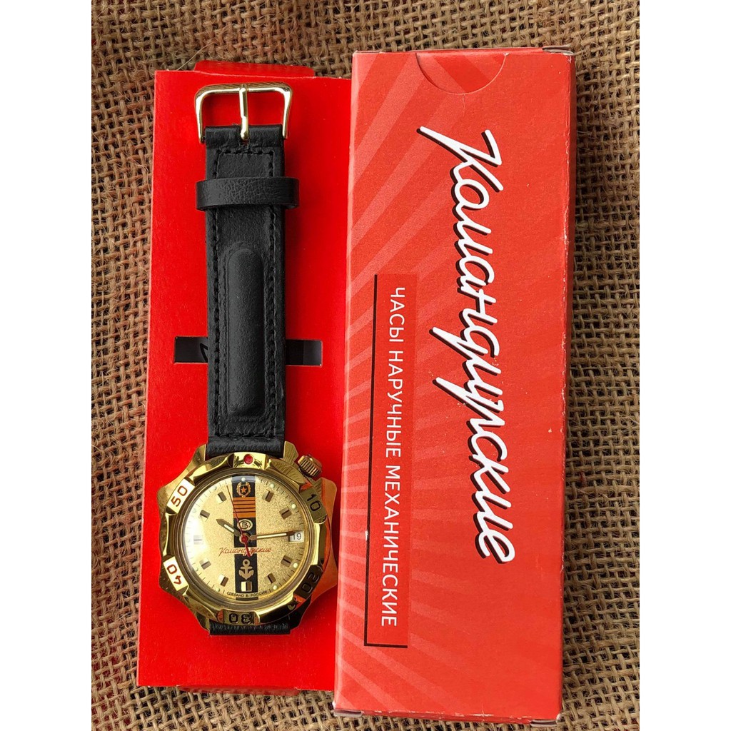 Đồng hồ nam Vostok máy cơ lên giây, size mặt 40, size dây 18. Đồng hồ Nga Vostok Komandirskie 539217