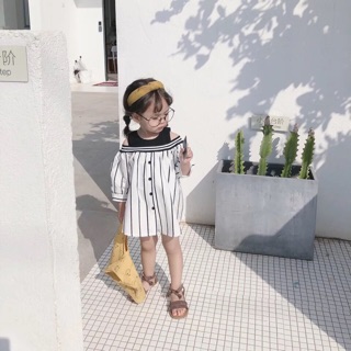 váy trễ vai cho bé gái