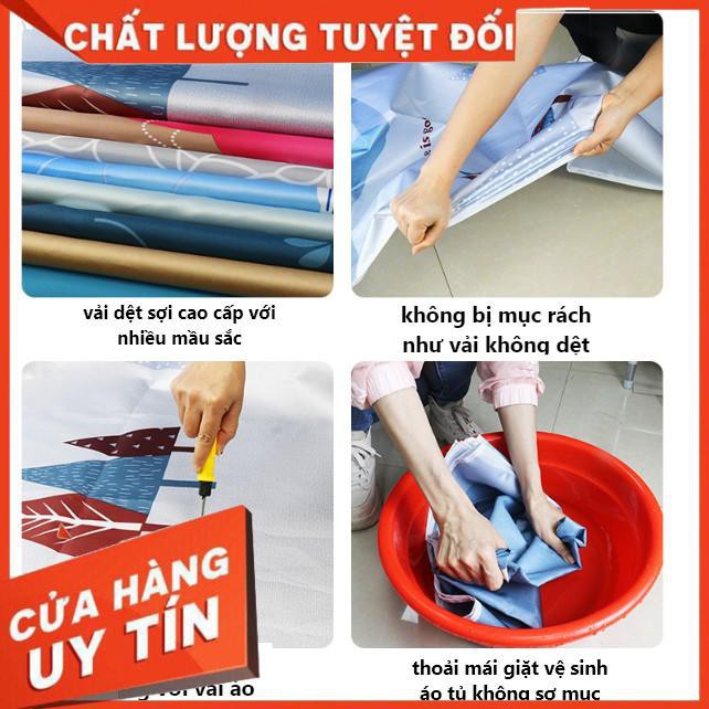 Tủ vải khung thép titan Tủ Đựng Quần Áo Vải Metal cỡ lớn 1m5 đựng quần áo