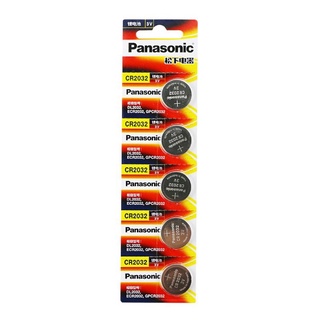 Vỉ 5 viên pin Panasonic CR2032 hàng Trung quốc sản xuất tại Indonesia