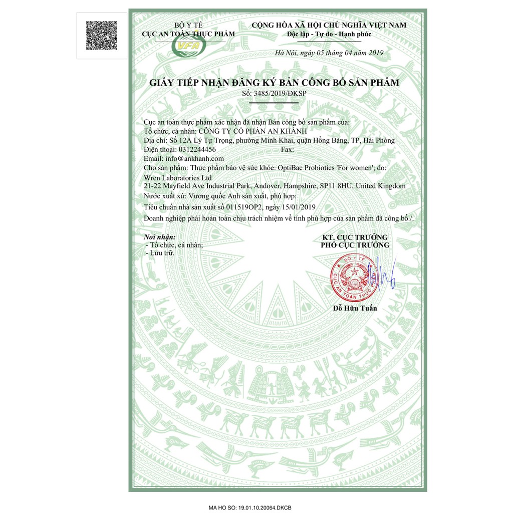 (sỉ ib) Men vi sinh Optibac tím (Optibac For Women) chuẩn nội địa UK | Thế Giới Skin Care