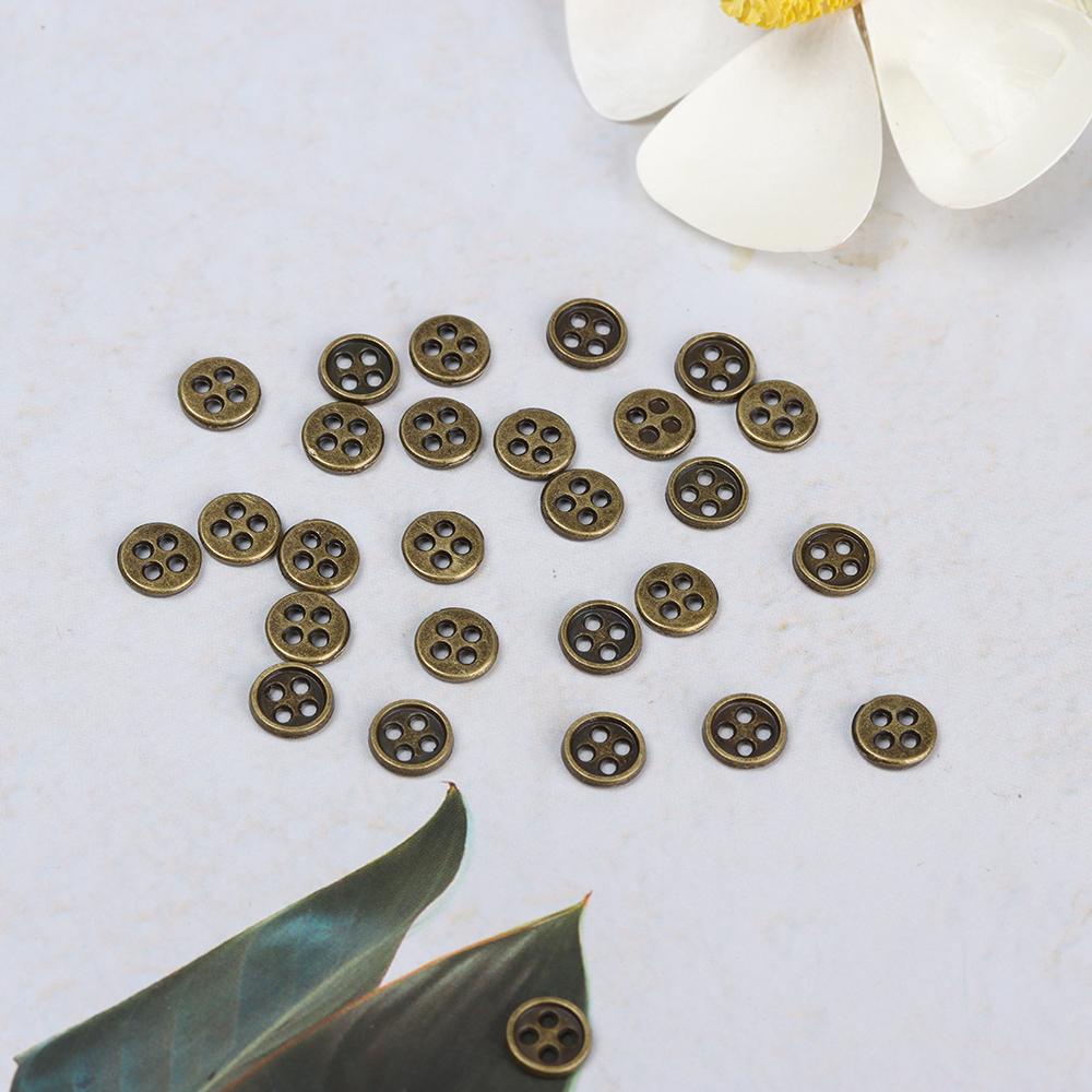 Set 50 Nút Bấm Mini 6mm Chuyên Dụng Cho Búp Bê Tỉ Lệ 1 / 12 1 / 6