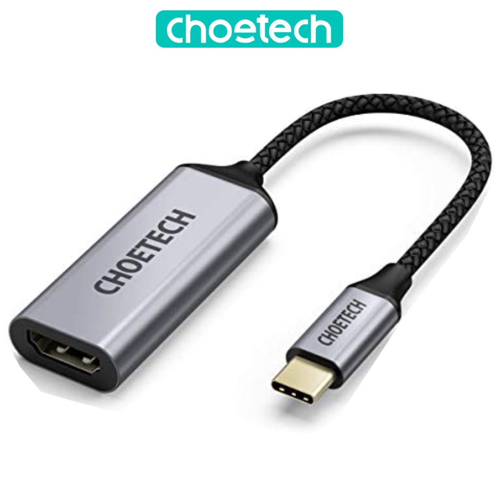 Hub Chuyển Đổi USB Type C to HDMI CHOETECH HUB-H10 Độ Phân Giải 4K 60Hz, 1080P Cho Tivi/Laptop/Playstaysion/PC