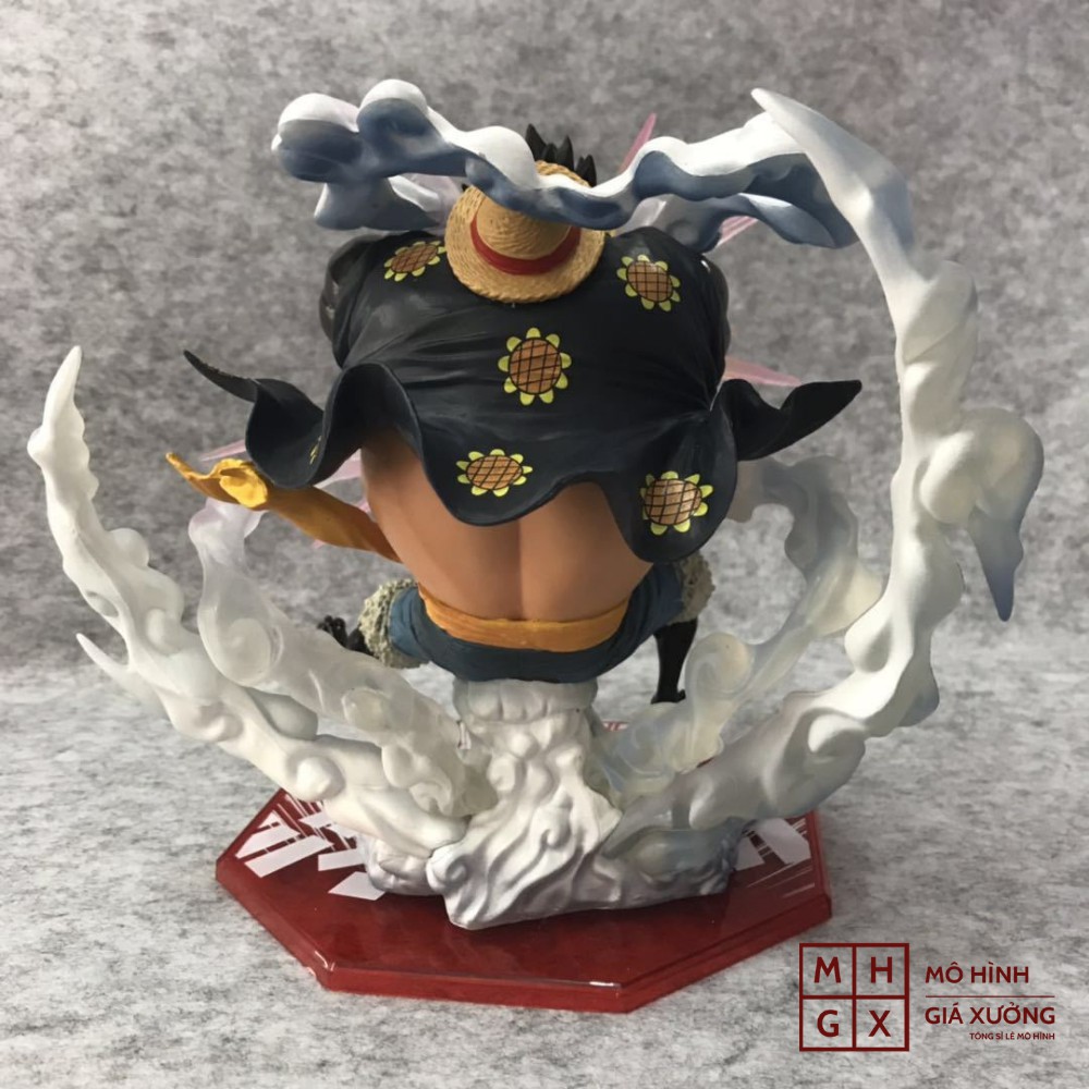 Mô hình One Piece Luffy gear 4 fzero haki cao 19cm trạng thái chiến đấu  , figure mô hình anmie one piece luffy