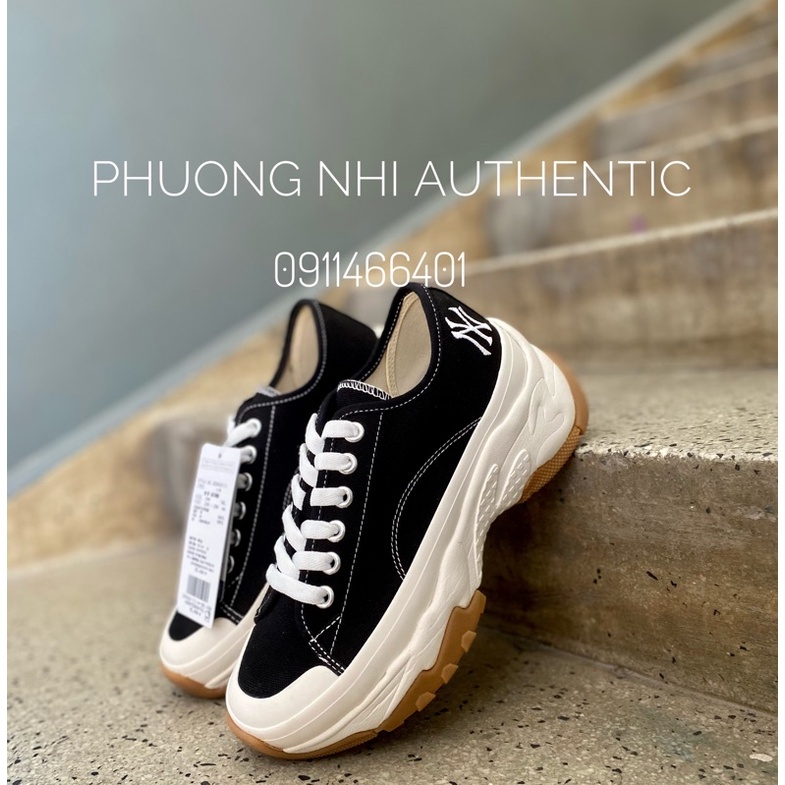 Giày MLB Chunky Low màu đen chính hãng full box