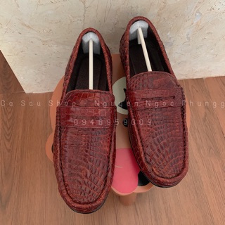Giày nam cá sấu hoa cà gai hông 4102 - Size 42