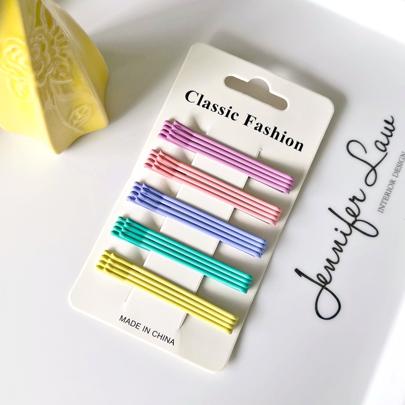 Set 40 Kẹp Tóc Kim Loại Nhiều Màu Phong Cách Hàn Quốc