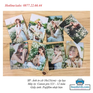 In ảnh 10x15 giấy ảnh Fujfilm ép lụa/plastic