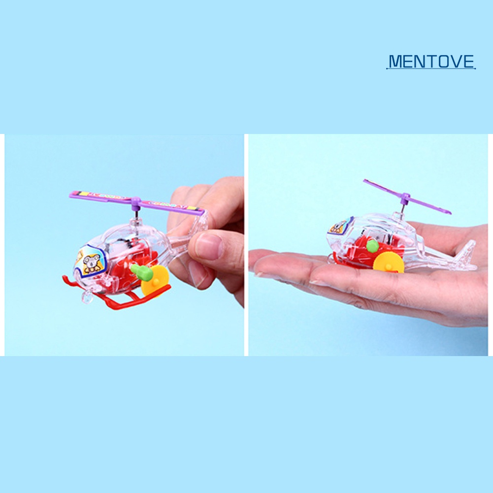 Máy Bay Đồ Chơi Mini Lên Dây Cót Bằng Nhựa Trong Suốt Cho Bé