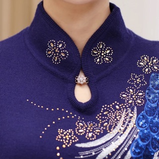 ÁO LEN CỔ TÀU TRUNG NIÊN (SẴN ĐỎ xl)